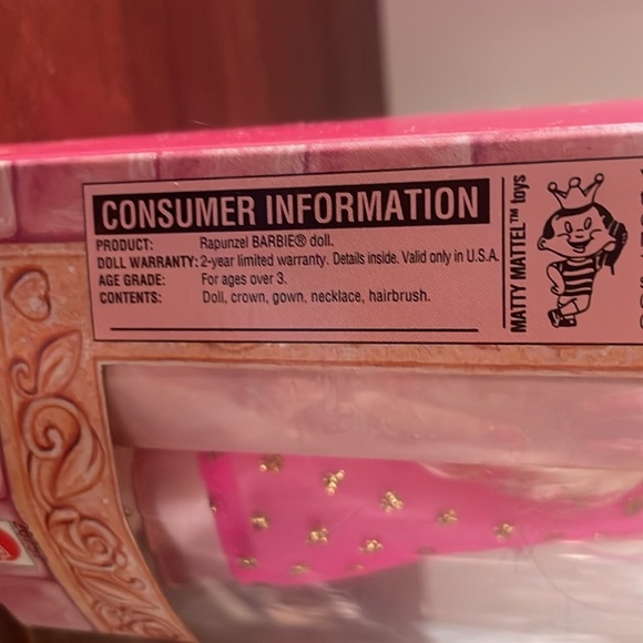 1999 Rapunzel Barbie NIB Mint Condition - Picture 4 of 7